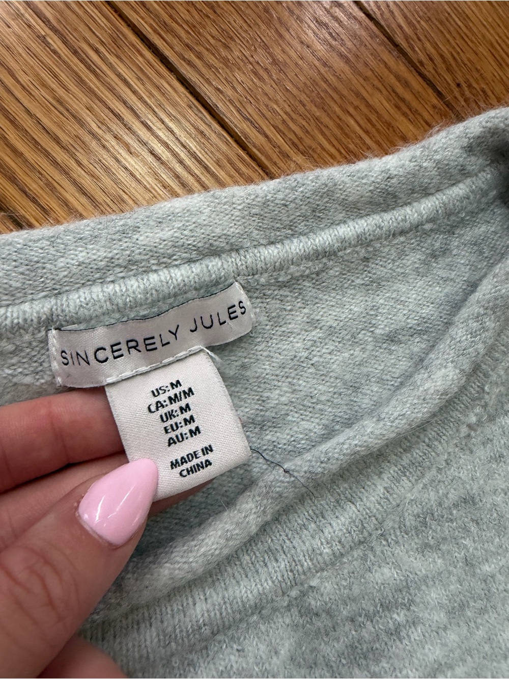 Sincerely Jules Light Gray Knit Wide-Leg Pants & Sweater Set - Picture 2 of 3